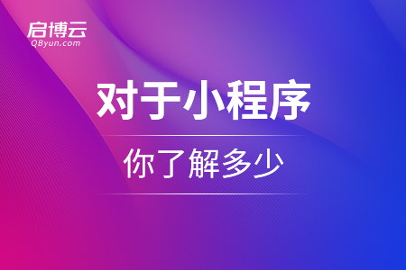 對于小程序，你了解多少？